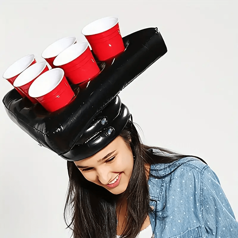 Party Games Groups - Opblaasbare Driehoekshoed voor Ping Pong Toss