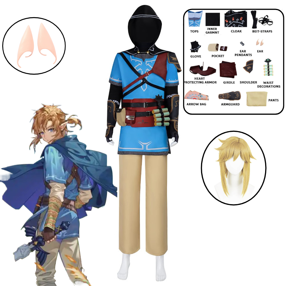 Party Games Kids - Link Cosplay Kostuum Game Tears of