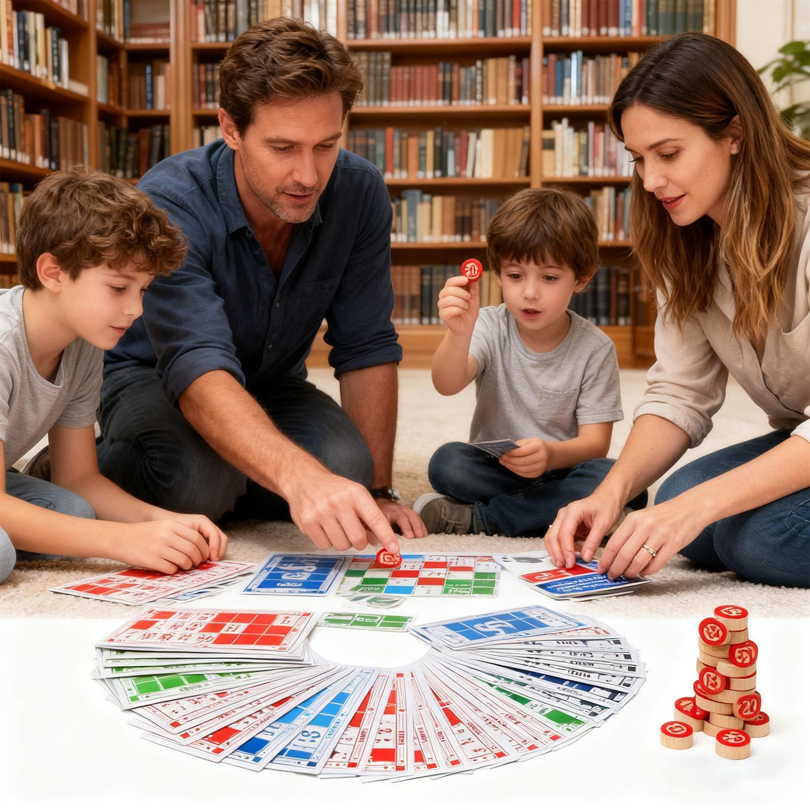 Party Games Large Groups - Bingo Set Grappig Vintage Houten Speelgoed