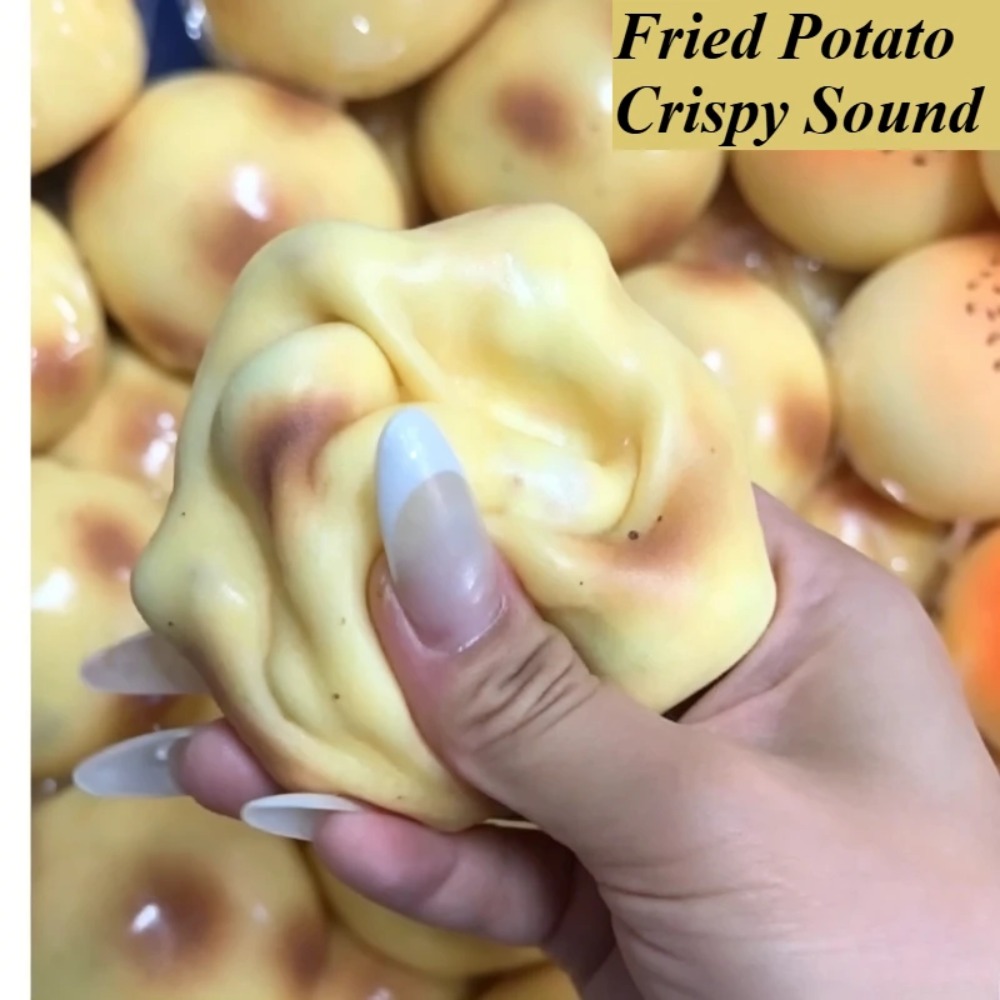 Party Games Young Adults - Gefrituurde Aardappelvormige Squishy Speelgoed Knapperig Geluid