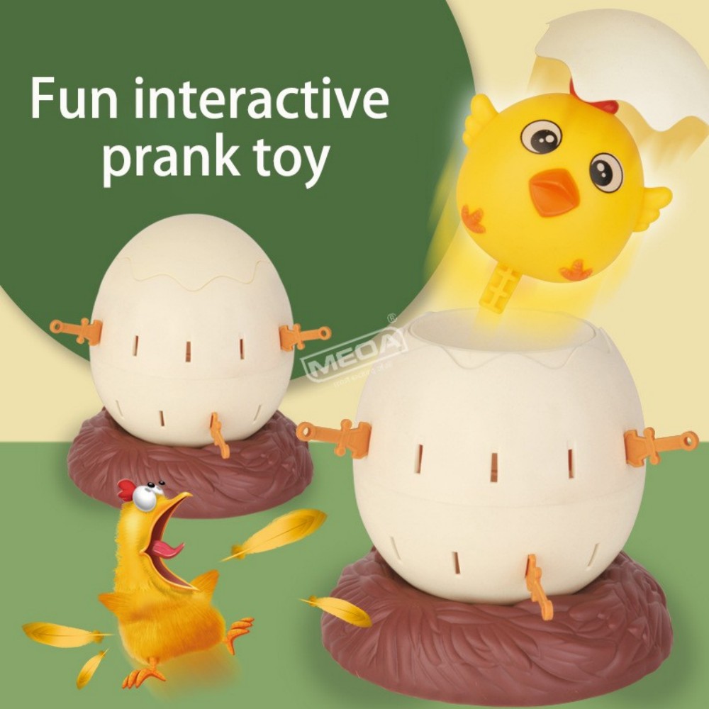 Party Games Egg - Pop-up kippen-ei-vat-spel Grappig steekzwaard-bordspel Familiefeest Interactief