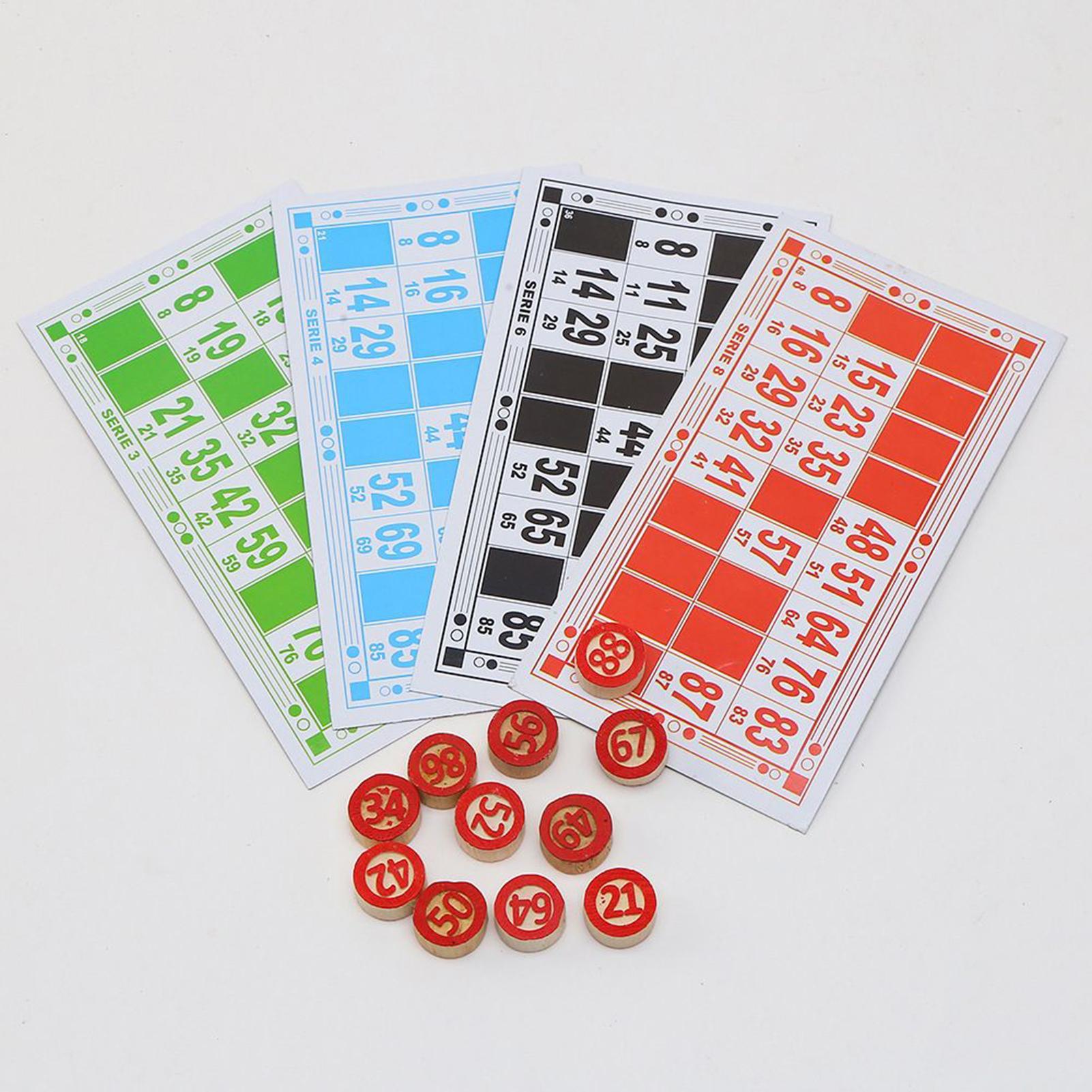 Party Games Large Groups - Bingo Set Grappig Educatief Interactief Vintage