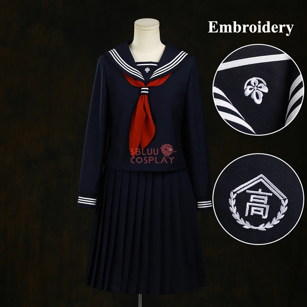 Party Games School - SBluuCosplay Shimizu Hinako Cosplay Kostuum Borduren