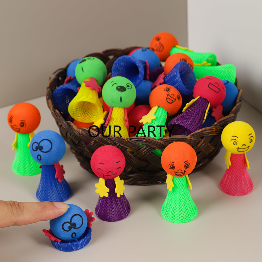 Party Games Jenga - 15 Stuks Kleurrijke Kleine Bounce Elf