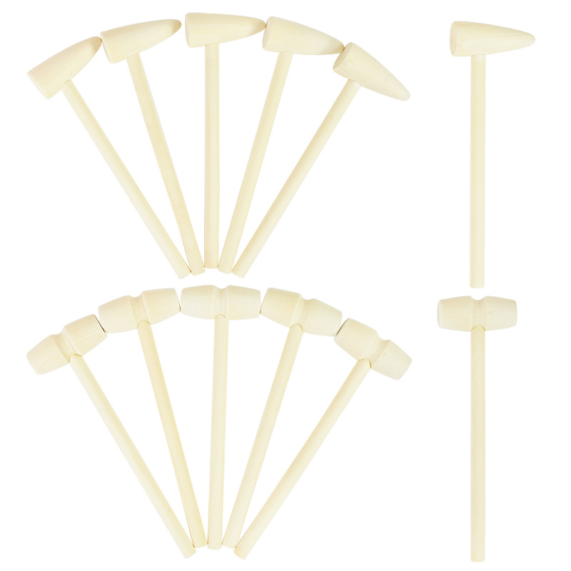 Party Games Egg - 5 stuks houten hamers, minihamers voor