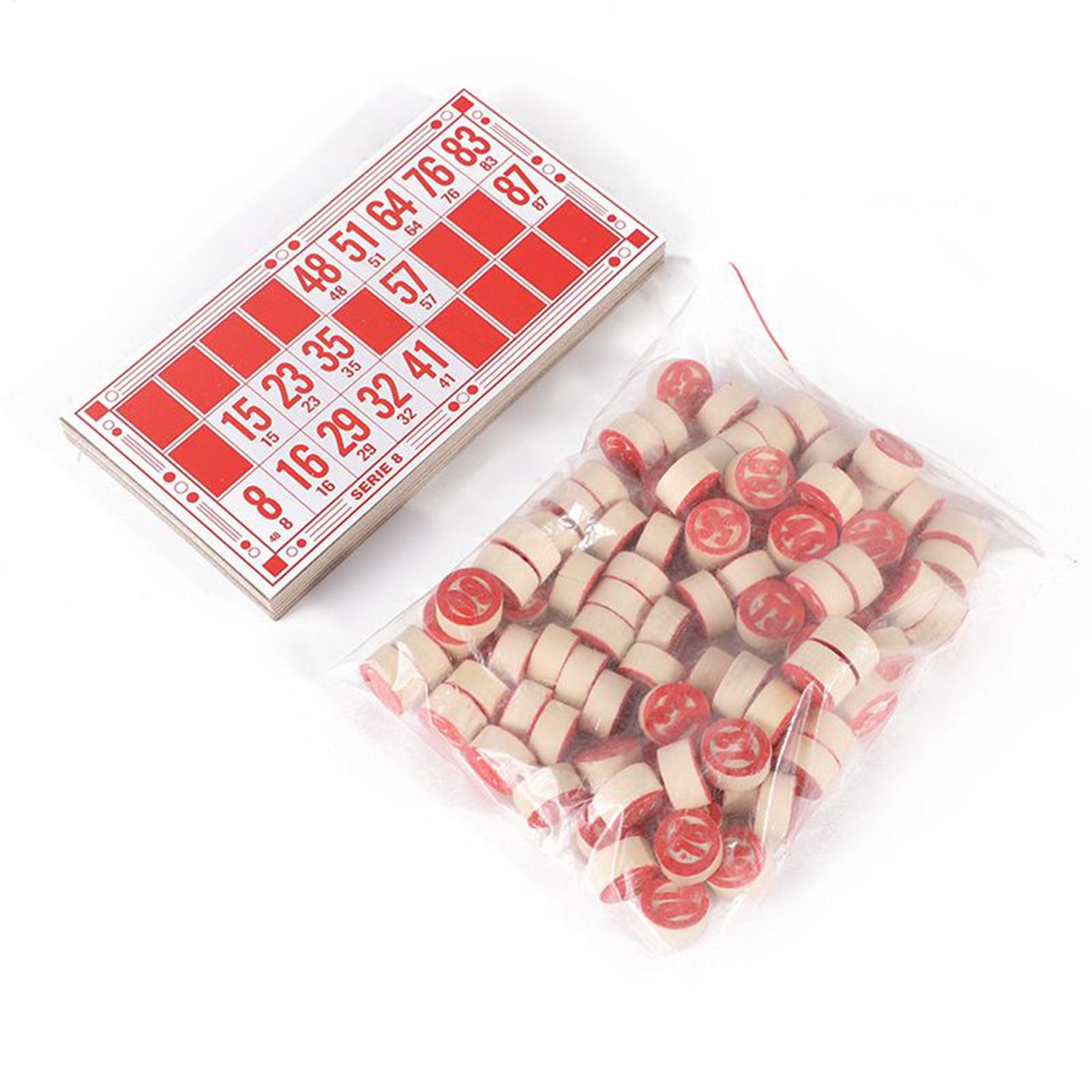 Party Games Large Groups - Bingo Set Vintage Houten Interactief Speelgoed