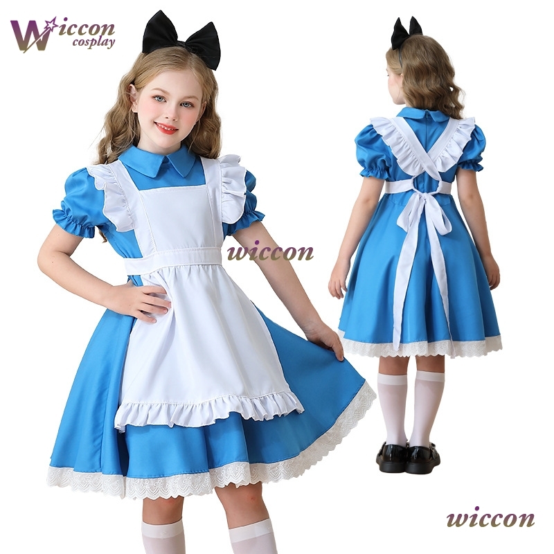 Party Games Alice In Wonderland - OHaYo Kinderen Meisjes Blauw Alice in