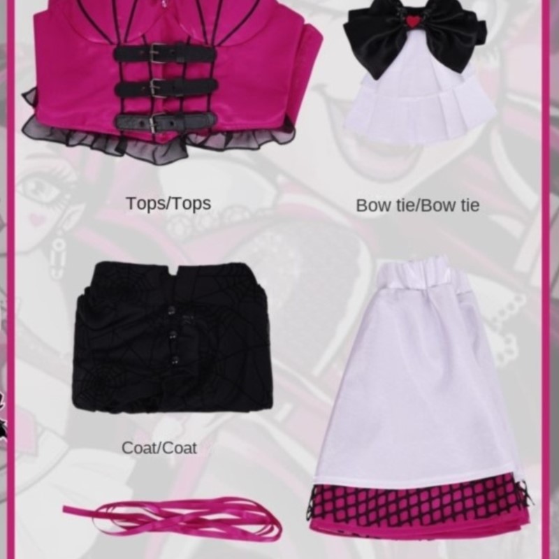 Party Games School - Anime Vampir Draculaura Cosplay Kostuums Anime