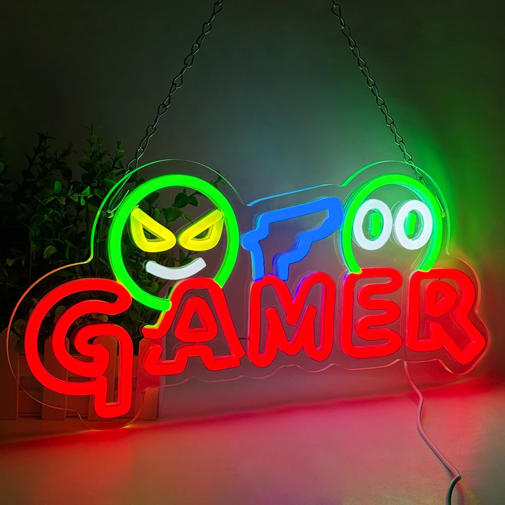 Gamer Neon Sign LED Wandlamp A - Party Games School recensie en prijs