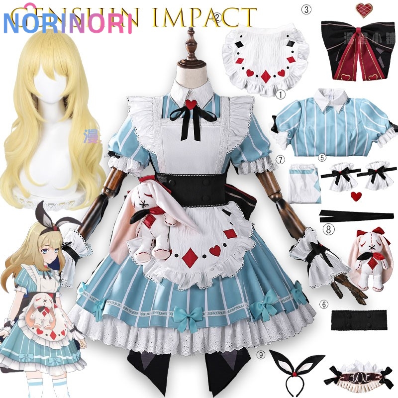 Genshin Impact Alice Cosplay K - Party Games Alice In Wonderland recensie en prijs