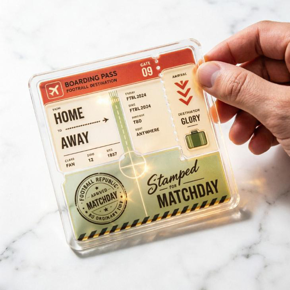 Home Away Boarding Pass Acryl  - Party Games Game Pass recensie en prijs