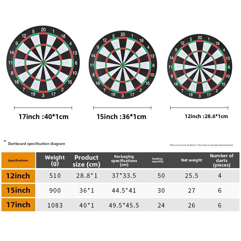 12/15 inch Dartbord Spelset me - Spike Ball Game recensie en prijs