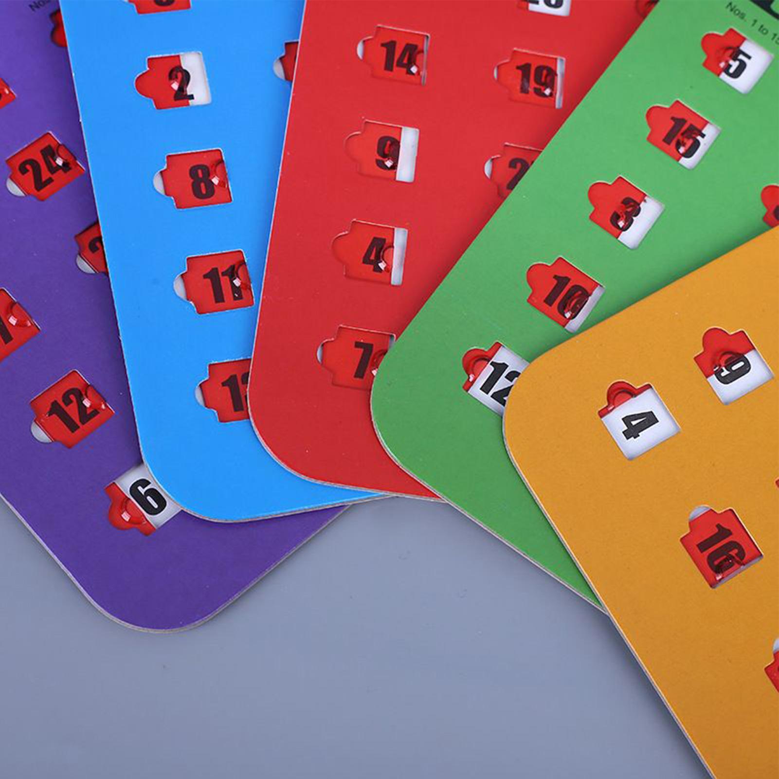 5 stuks Bingo-spelkaarten met  - Party Games For Adults Large Group recensie en prijs