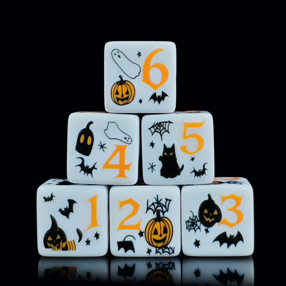 12 Stuks 16MM Wit Acryl Gedruk - Party Games Console recensie en prijs