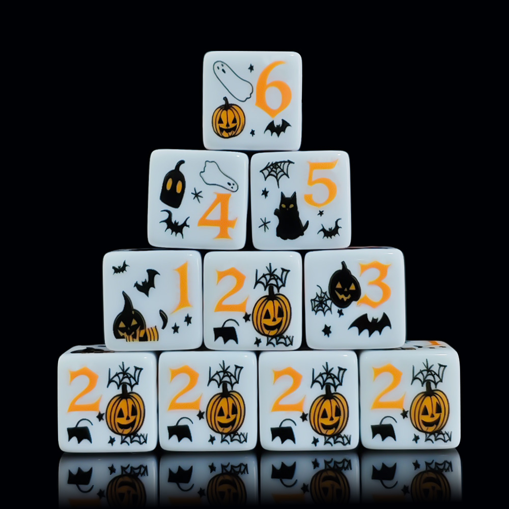 12 Stuks 16MM Wit Acryl Gedruk - Party Games Console recensie en prijs