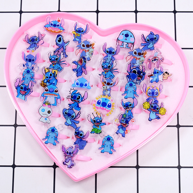 Stitch Acryl Ring 10/20 stuks  - Party Games Kids recensie en prijs