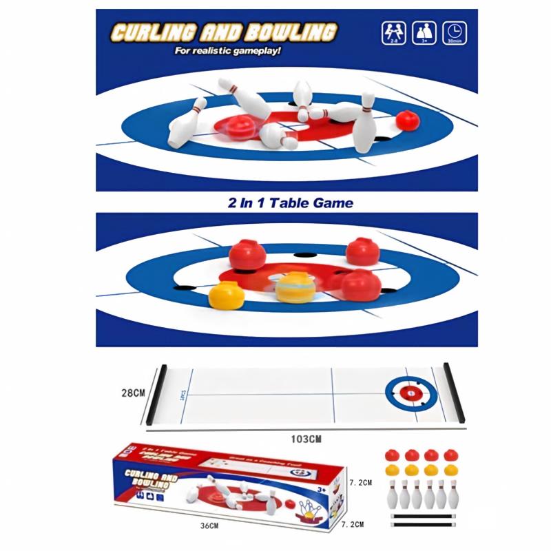 Nieuw Mini Curling & Bowling T - Party Games Console recensie en prijs