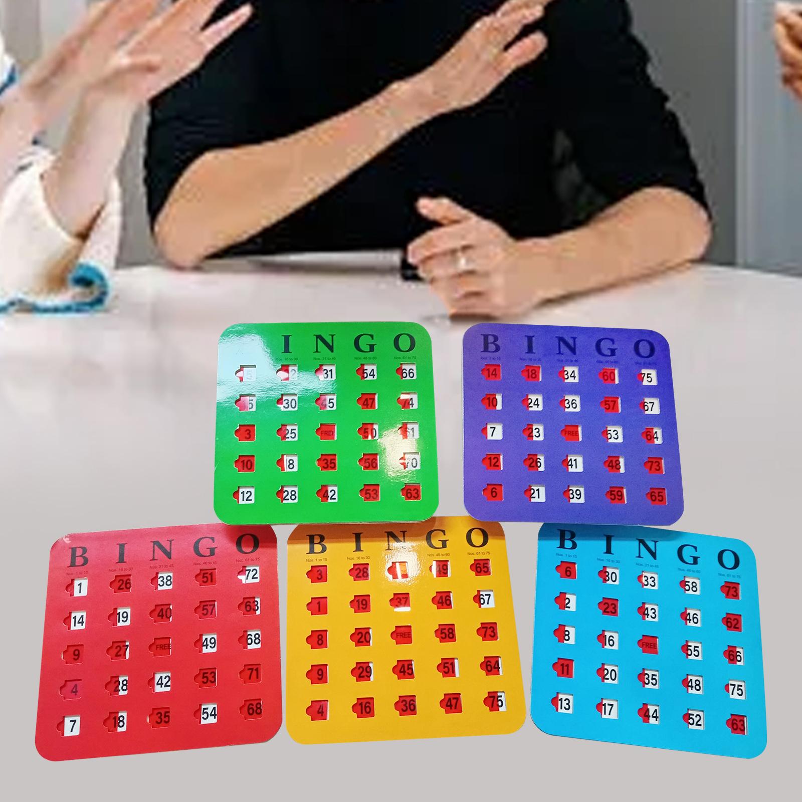 5-delig groot bedrukt bingokar - Party Games Large Groups recensie en prijs