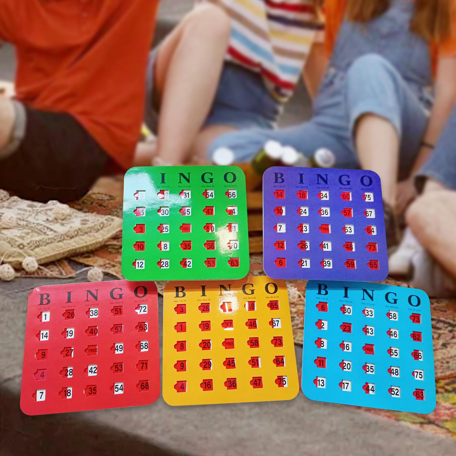5-delig groot bedrukt bingokar - Party Games Large Groups recensie en prijs