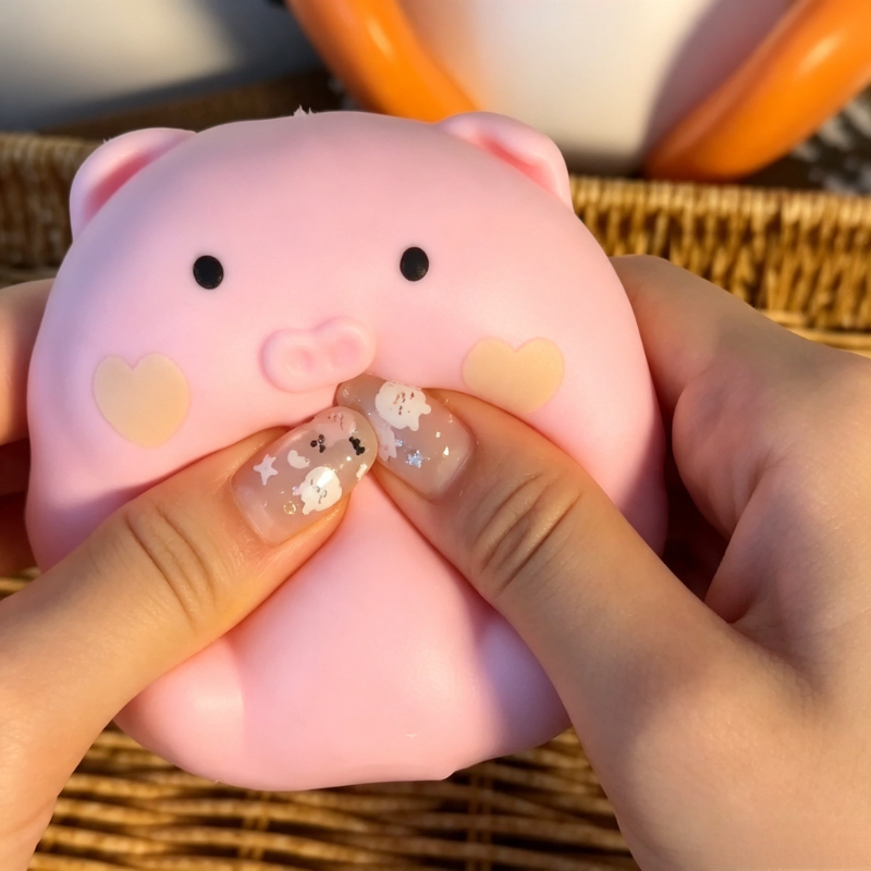 Knapperig roze varken squishy  - Party Games Questions recensie en prijs