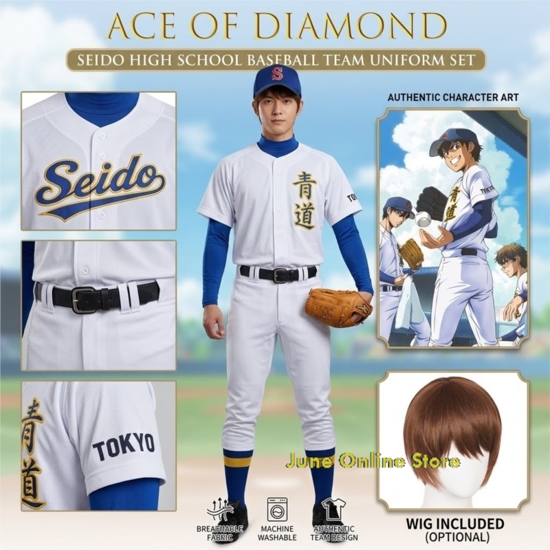 Diamond Ace Cosplay Kostuums S - Party Games School recensie en prijs